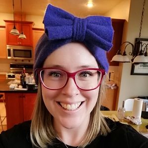 Repurposed Cashmere Bow Headband Ear-warmer